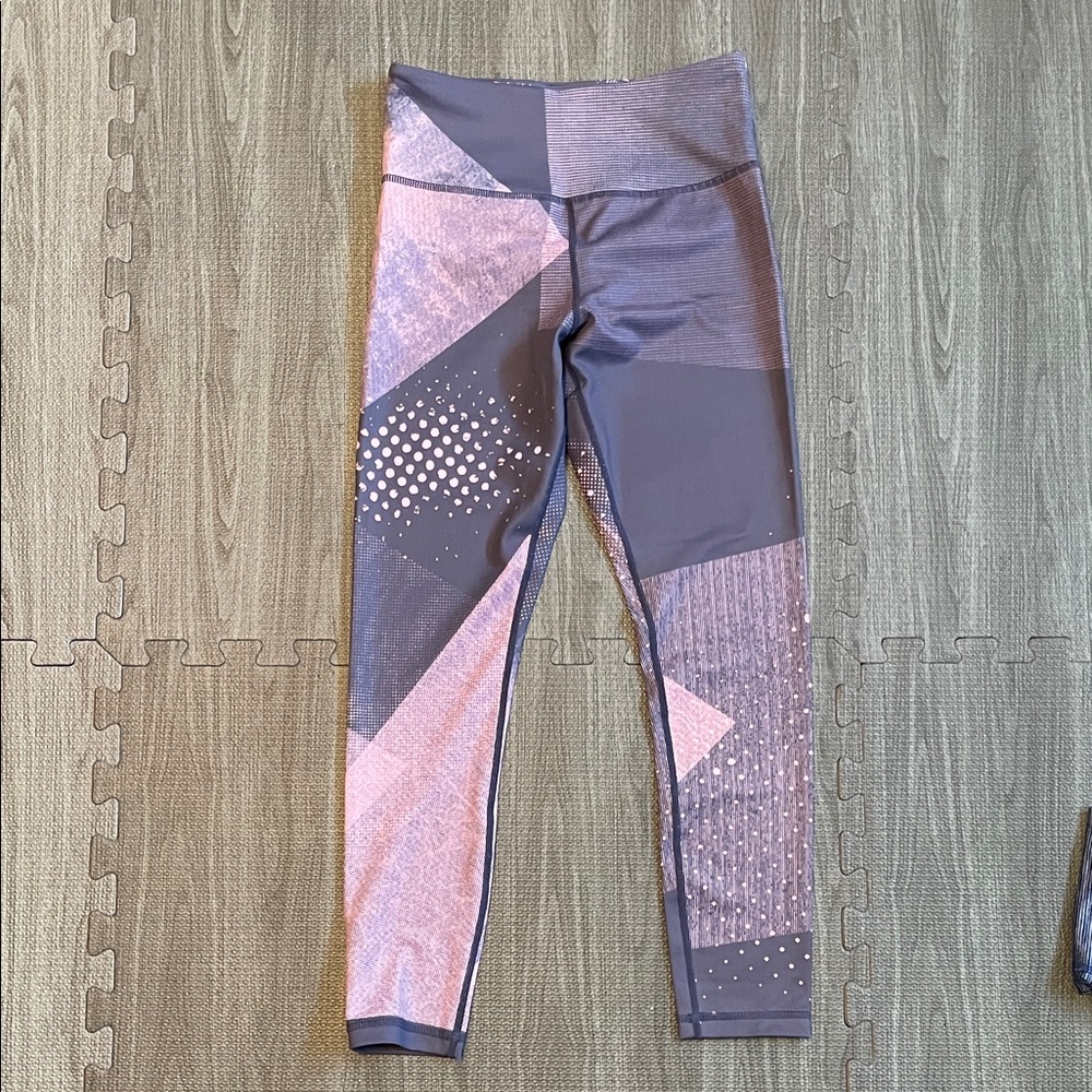 ZYIA Pink and Purple Patterned Leggings
